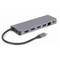 cablexpert usb type c 5 in 1 multi port adapter hub hdmi pd card reader lan extra photo 1