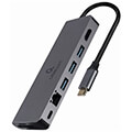 cablexpert usb type c 5 in 1 multi port adapter hub hdmi pd card reader lan extra photo 2