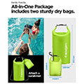 spigen aqua shield waterproof dry bag 20l 2l a630 cactus green extra photo 2 spigen aqua shield waterproof dry bag 20l 2l a630 cactus green extra photo 2