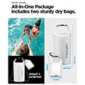 spigen aqua shield waterproof dry bag 20l 2l a630 snow white extra photo 2
