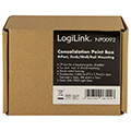 logilink np0092 consolidation 4 port desk wall dinrail mount grey extra photo 6