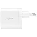 logilink pa0283 usb power socket 2x usb c port pd 65w white extra photo 1