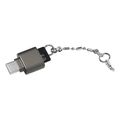 logilink cr0039 usb c to microsd card reader keychain grey extra photo 2