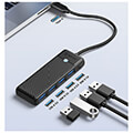 orico papw4a c3 015 bk ep hub 4in1 usb a30x4 extra photo 1