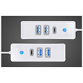 orico pwc2u c3 015 wh ep hub adapter usb c to 2x usb 30 usb c 5 gbps 015m white extra photo 6