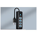 orico pw4u u3 015 bk ep hub adapter usb to 4x usb 30 5 gbps 015m black extra photo 3