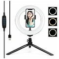 puluz tripod mount with 20cm led ring vlogging pkt3073b extra photo 1