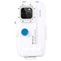 puluz plastic waterproof phone case iphone 14 plus pro max 13 pro max 12 pro max 11 pro max white extra photo 1