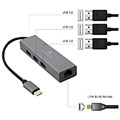usb c gigabit network adapter with 3 port usb 31 hub extra photo 1