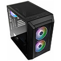 case kolink citadel mesh argb micro atx tower tempered glass pc case 3 pwm fans extra photo 1