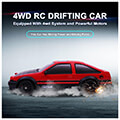 remote control drift car 24ghz 1 24 scale 4wd 15km h kokkino extra photo 2 remote control drift car 24ghz 1 24 scale 4wd 15km h kokkino extra photo 2