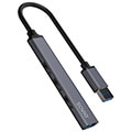 savio ak 70 hub usb a 3 x usb a 201 x usb a 31 gen 1 gray extra photo 2