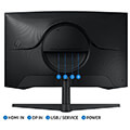 othoni samsung odyssey ls27cg554euxen 27 curved qhd 2560x1440 165hz led black� extra photo 3