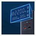 baseus charging station powercombo tower 35w 2xusb 2x type c 3 power sockets black extra photo 5