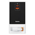 baseus charging station powercombo tower 65w usb 2x type c 2 power sockets 15m white extra photo 1