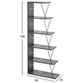 bibliothiki mini tars hm224120 gkri melamini mayres metal berges 65x22 24x146yek extra photo 1