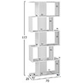 bibliothiki melaminis hm238504 leyki 70x25x177 ek extra photo 1