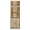 bibliothiki melaminis ensley hm202702 sonama 60x30x180 ek extra photo 2