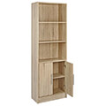 bibliothiki melaminis ensley hm202702 sonama 60x30x180 ek extra photo 3