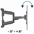 gembird full motion tv wall mount 32 75 45 kg wm 75st 01 extra photo 2