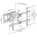 gembird full motion tv wall mount 37  80 wm 80st 02 extra photo 1