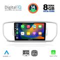 digital iq bxf 7326 cpa 9inc multimedia tablet for kia sportage mod 2015 2018 extra photo 1