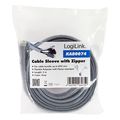 logilink kab0074 cable flexwrap with zipper 50mm 2m grey extra photo 5