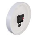hama salina wall clock f22 cm no ticking white extra photo 2