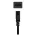 hama mains cable euro plug 2 pin socket 075m hama 200731 extra photo 1