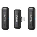 boya by wm3t d2 24ghz mobile wireless mic for ios iphone 2 transmitters two person vlog charg extra photo 1 boya by wm3t d2 24ghz mobile wireless mic for ios iphone 2 transmitters two person vlog charg extra photo 1