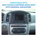 diq bxf 6271 cpaa 10 multimedia tablet for jeep grand cherokee mod 2005 2007 with original navi extra photo 1