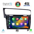 digital iq bxf 6747 cpaa 10inc multimedia tablet for vw golf 7 mod 2013 2020 extra photo 1