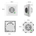 coolseer colwsp02we eu wifi wall socket pc panel extra photo 2