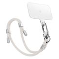 spigen universal set 2 cross body strap 1p wrist strap 1p contag2 1p pearl white extra photo 2
