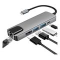 nsp n18 gkri usb c hub 5 in 1 8340284 type c se usb 30 me rj45 pd 2 usb 30 kai hdmi 4k extra photo 1