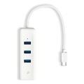 tp link ue330c usb type c 3 port hub gigabit ethernet adapter extra photo 1