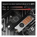 axagon clr m2fan active fan m2 ssd 80mm ssd copper body silicone thermal pads height 13mm extra photo 3