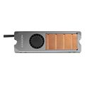 axagon clr m2fan active fan m2 ssd 80mm ssd copper body silicone thermal pads height 13mm extra photo 4