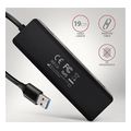 axagon hue c1a 4x usb32 gen 1 travel hub usb c power in w 20cm type a cable extra photo 4