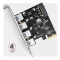 axagon pceu 430rs pcie adapter 4x usb30 uasp renesas 15 pin sata power supply extra photo 1