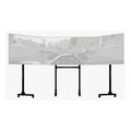 next level racing nlr a010 free standing triple monitor stand 3 x 32 to 65  monitors with vesa extra photo 1