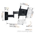 vogel s ma2040 full motion tv wall mount extra photo 1