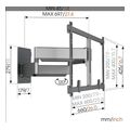 vogel s tvm 5855 full motion tv wall mount black extra photo 1