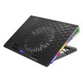 esperanza egc107 rgb illuminated gaming notebook cooling pad with mobile phone stand breva extra photo 2
