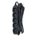 esperanza elk208k power strip 5 mprizes 3m black extra photo 1