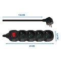 esperanza elk212k power strip 4 mprizes me diakopti 15m black extra photo 2
