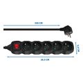 esperanza elk215k power strip 5 mprizes me diakopti 3m black extra photo 2