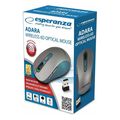 esperanza em131b wireless 24ghz optical mouse 6d usb adara blue extra photo 3