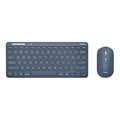 trust lyra wl keyboard mouse blue us extra photo 2