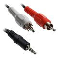 lamtech 35mm stereo to rca plug cable 15m retail pack lam020830 extra photo 1